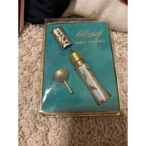 Vintage 1950’s Rollarama Purse Perfumer gold leaves funnel NOS